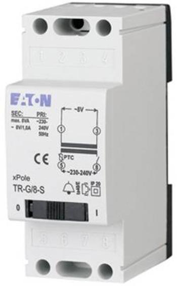 Zvonkový transformátor na lištu Eaton TR-G3/18 272483, 8 V/AC, bílá