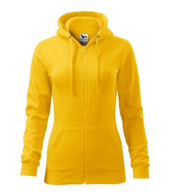 MALFINI Dámská mikina Trendy Zipper - Žlutá | XL