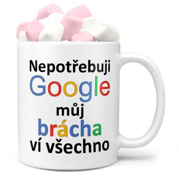 Hrnek Google - Brácha (Náplň hrníčku: Marshmallow)