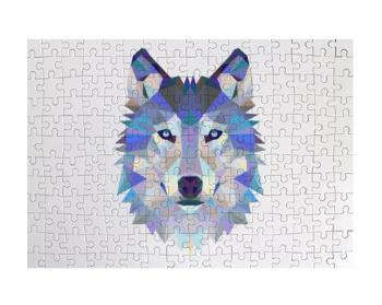 Puzzle A3 130 dílků Vlk