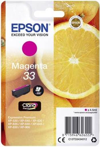 Epson Ink T3343, 33 originál purppurová C13T33434012