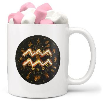 Hrnek Symbol znamení -  Vodnář (21.1. - 20.2.) (Náplň hrníčku: Marshmallow)