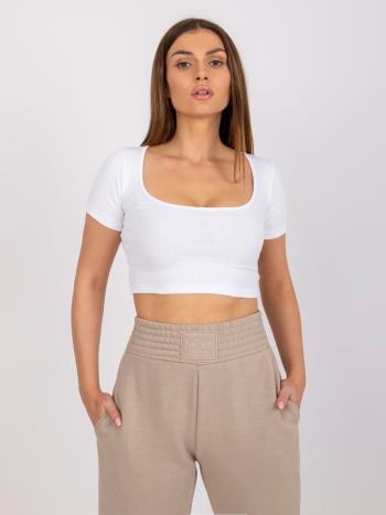 BÍLÝ CROP TOP MONTREAL RV-TS-7537.52-WHITE Velikost: M