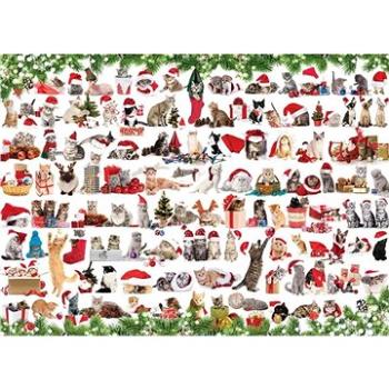 Eurographics Puzzle Vánoční kočky 1000 dílků (628136609401)