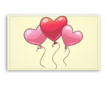 Fotoobraz 120x70 cm velký heart balloon