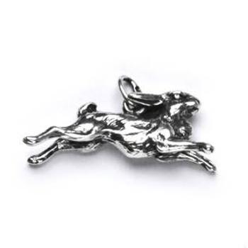 Šperky4U Stříbrný přívěšek - běžící zajíc - CS3374
