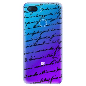 Odolné silikonové pouzdro iSaprio - Handwriting 01 - black - Xiaomi Mi 8 Lite