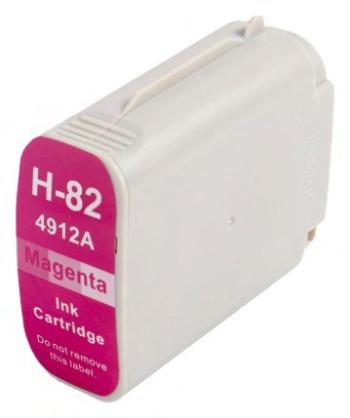 HP C4912AE - kompatibilní cartridge HP 82, purpurová, 69ml