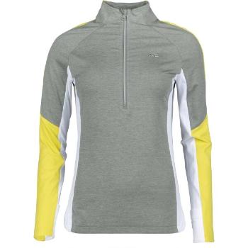 Kjus RACE MIDLAYER HALF-ZIP Dámská střední vrstva, šedá, velikost L