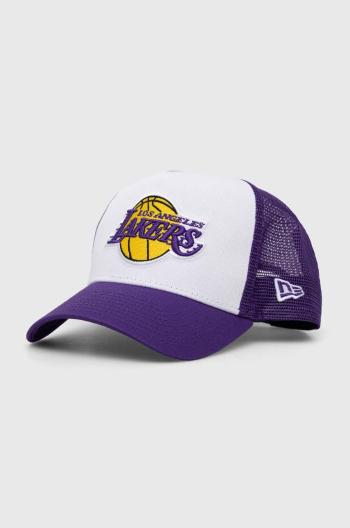 Kšiltovka New Era bílá barva, s aplikací, LOS ANGELES LAKERS, 60348857.WHITRPTRP-WHITRPTRP