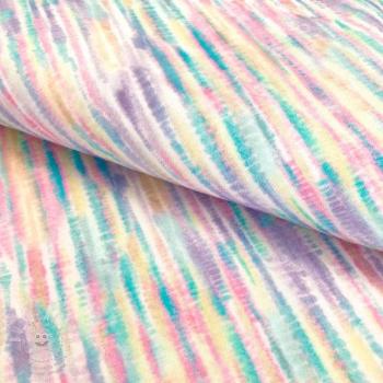 Úplet GOTS Colourful batik pastel digital print