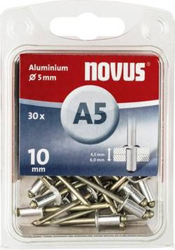 Slepý nýt Novus 045-0027, (Ø x d) 5 mm x 10 mm, hliník, 30 ks