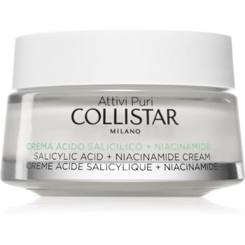 Collistar Attivi Puri Salicylic Acid + Niacinamide zklidňující krém s kyselinou salicylovou 50 ml