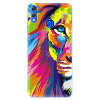 Silikonové pouzdro iSaprio - Rainbow Lion - Huawei Honor 8X