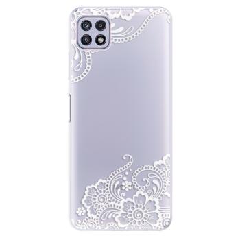 Odolné silikonové pouzdro iSaprio - White Lace 02 - Samsung Galaxy A22 5G