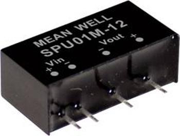 DC/DC měnič napětí, modul Mean Well SPU01L-15, 67 mA, 1 W, Počet výstupů 1 x