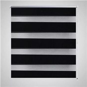 Roleta den a noc / Zebra / Twinroll 90x150 cm černá (240208)