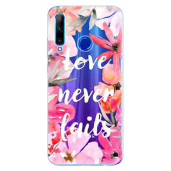 Odolné silikonové pouzdro iSaprio - Love Never Fails - Huawei Honor 20 Lite