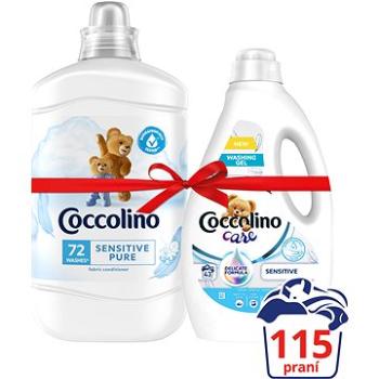 COCCOLINO Sensitive aviváž 1,8 l (72 praní) + Care Sensitive prací gel 1,72 l (43 praní) (AVI177mix2)