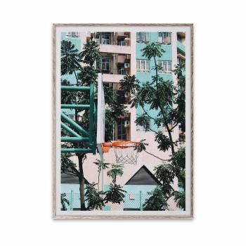 Plakát Cities of Basketball 01 – Hong Kong – 50 × 70 cm