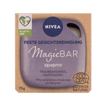 Nivea Magic Bar Sensitive Grape Seed Oil 75 g čisticí mýdlo pro ženy na citlivou a podrážděnou pleť