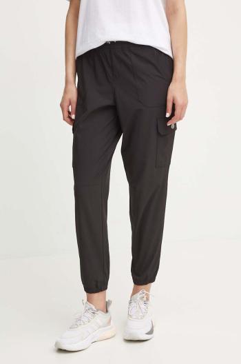 Tepláky Dkny černá barva, hladké, DP4P3469