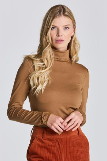 ROLÁK GANT D1. JERSEY LS TURTLENECK hnědá L