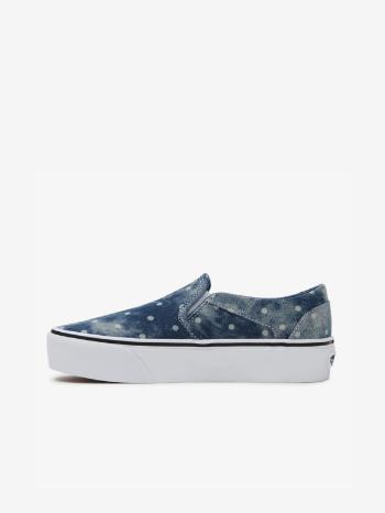 Vans Asher Platform Slip On Modrá