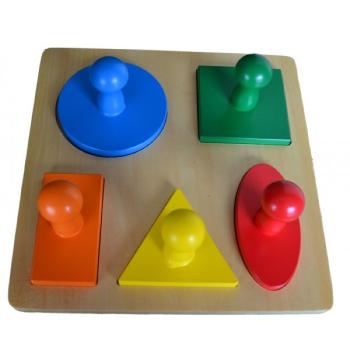 Montessori Vkládací puzzle geometrické tvary