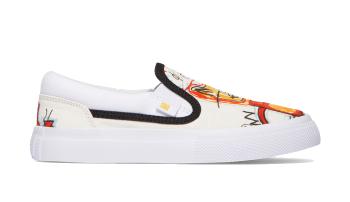 DC Shoes Basquiat Manual Slip-On bílé ADBS300371-HMT
