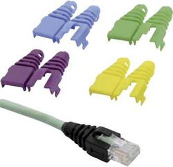 Ochranná krytka RJ45 MH Connectors MHRJ45SRB-RET-R, červená, 1 ks