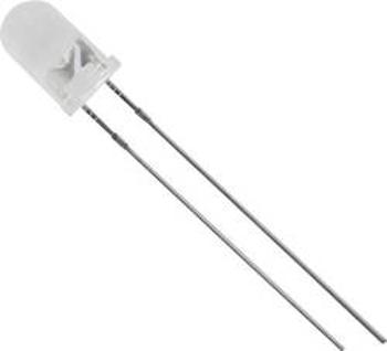 LED s vývody TRU COMPONENTS 1577461, typ čočky kulatý, 5 mm, 20 °, 25 °, 20 mA, červená