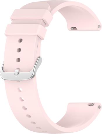 4wrist Univerzální silikonový řemínek se stříbrnou sponou 20 mm - Pink