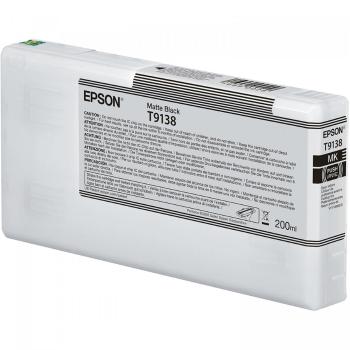 Epson T9138 matná černá (matte black) originální cartridge