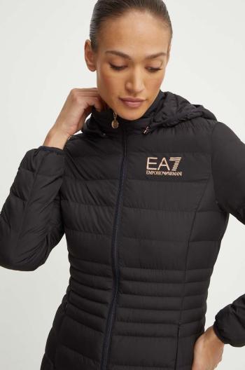 Bunda EA7 Emporio Armani dámská, černá barva, přechodná, TNF8Z.8NTB23