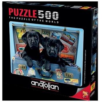 Anatolian Puzzle Labradoři na cestách 500 dílků (8698543136014)