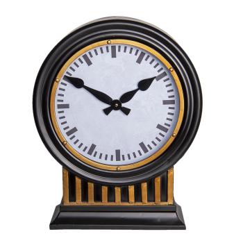 Kulaté stolní hodiny Clock - 37*13*45 cm 6KL0720