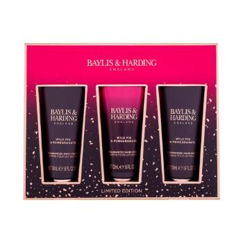 Baylis & Harding Wild Fig & Pomegranate Gift Set dárková kazeta krém na ruce Wild Fig & Pomegranate 3 x 50 ml pro ženy