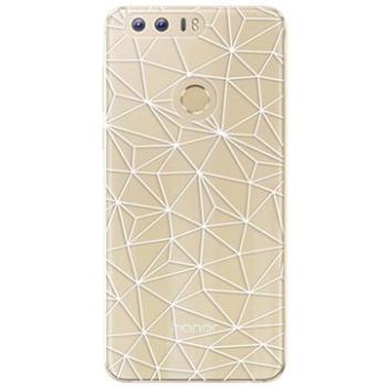 iSaprio Abstract Triangles 03 - white pro Honor 8 (trian03w-TPU2-Hon8)