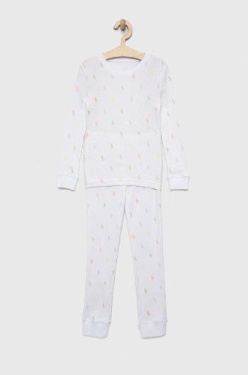 Bavlněné pyžamo Polo Ralph Lauren bílá barva