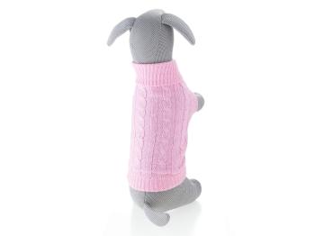 Vsepropejska Rixi svetr pro psa Barva: Růžová, Délka zad (cm): 41, Obvod hrudníku: 46 - 56 cm
