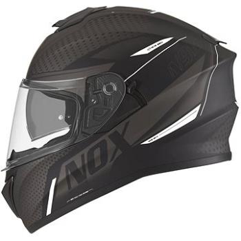 NOX N918 META (černá matná, bílá) (motonad02552)