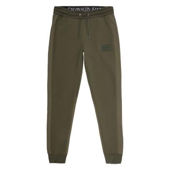 Calvin Klein Calvin Klein pánské khaki tepláky MIXED MEDIA HWK PANT