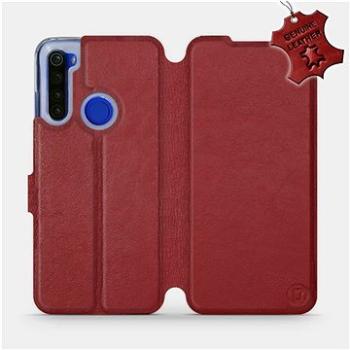 Flip pouzdro na mobil Xiaomi Redmi Note 8T - Tmavě červené - kožené -   Dark Red Leather (5903516116614)