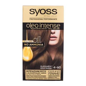 Syoss Oleo Intense Permanent Oil Color 50 ml barva na vlasy pro ženy 4-60 Gold Brown na barvené vlasy