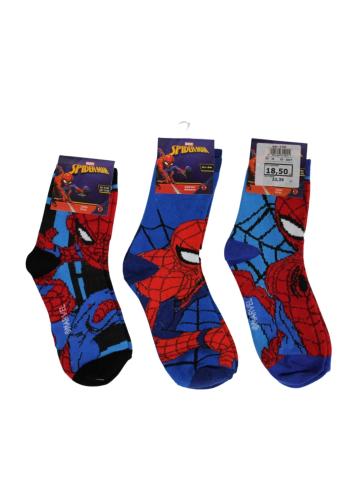 Setino Sada 3 párů dětských ponožek - Spiderman mix Velikost ponožek: 27-30