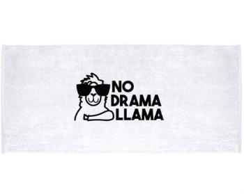 Celopotištěný sportovní ručník No drama llama