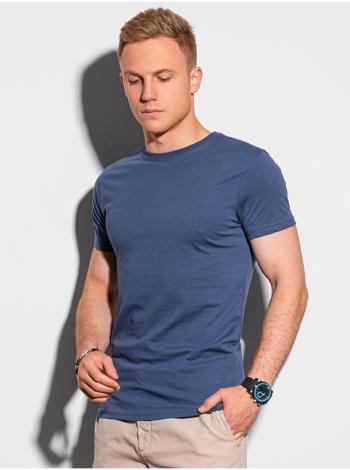 Pánské tričko bez potisku S1370 - tmavě nebesky modrá