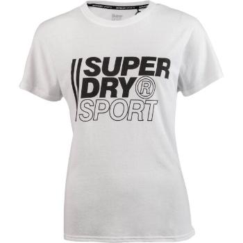 Superdry CORE SPORT GRAPHIC TEE Pánské tričko, bílá, velikost S