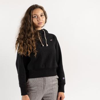 Černá crop mikina Hooded Sweatshirt – XS